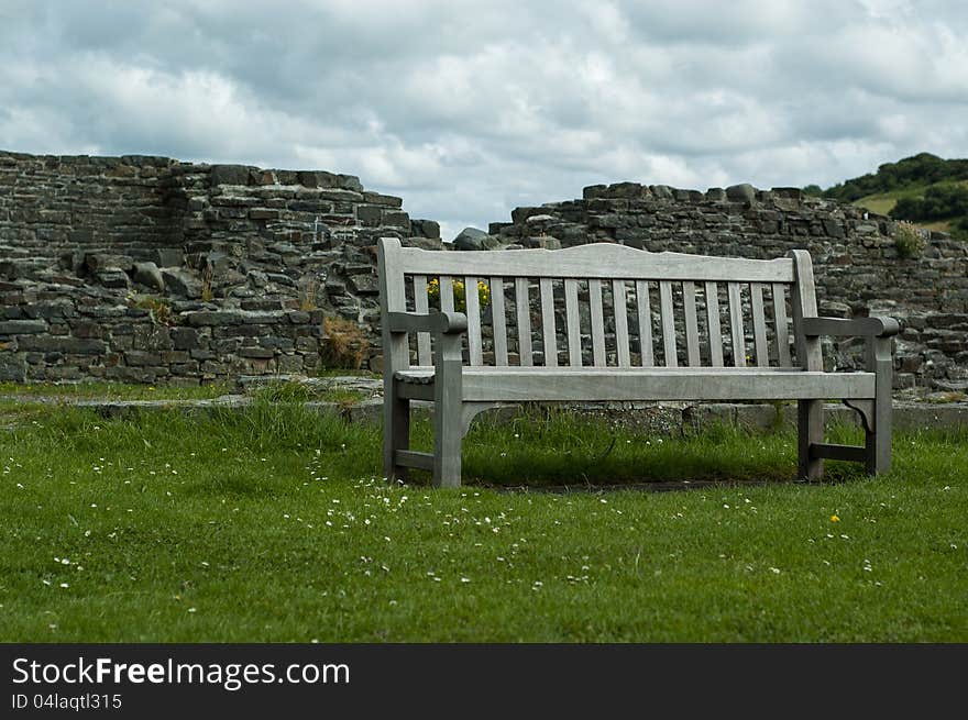 Castle Ruin Bench Viewpoint