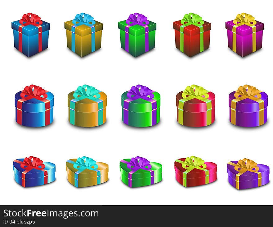 Various Color Gift Boxes