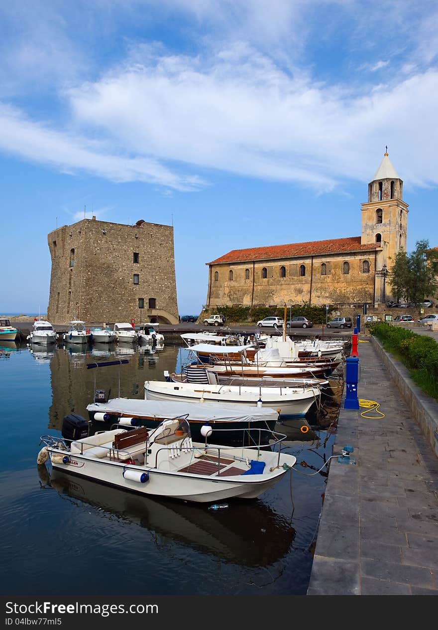 Panoramic views of the coast of Acciaroli