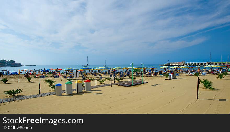 Panoramic views of the coast of Acciaroli