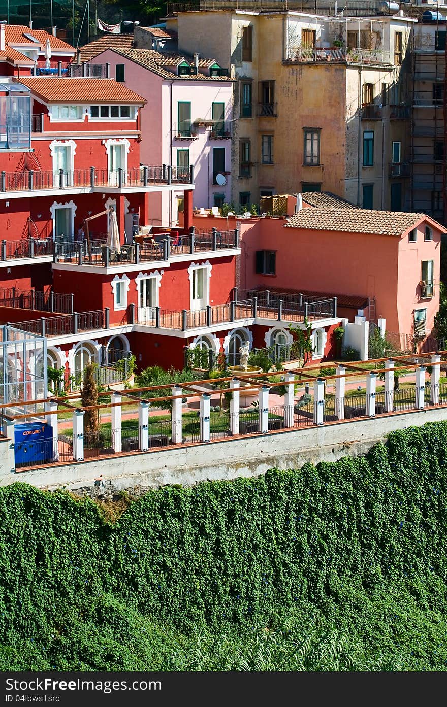 Red house on the hill Salerno