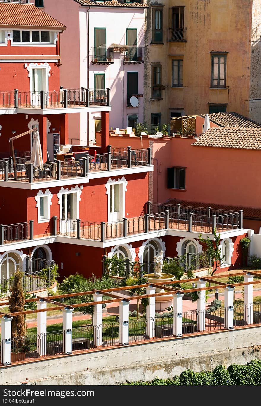 Red house on the hill Salerno