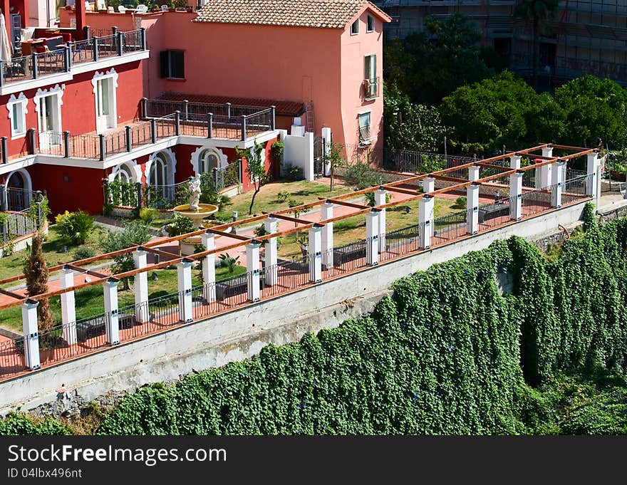 Red house on the hill Salerno