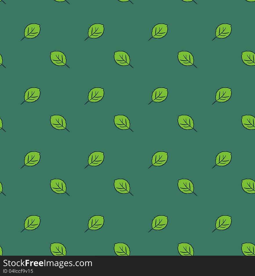 Seamless leaves pattern decorative style