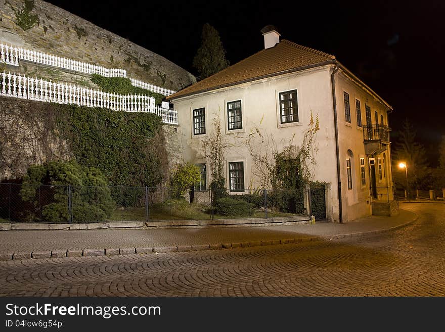 House at night