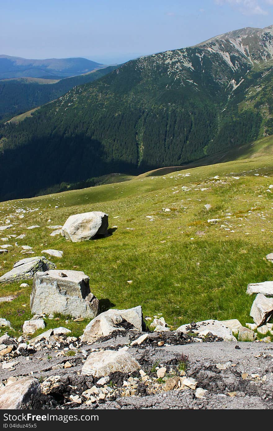 Transalpina, the highest altitude road in Romania, crossing the Parang mountains. Transalpina, the highest altitude road in Romania, crossing the Parang mountains.