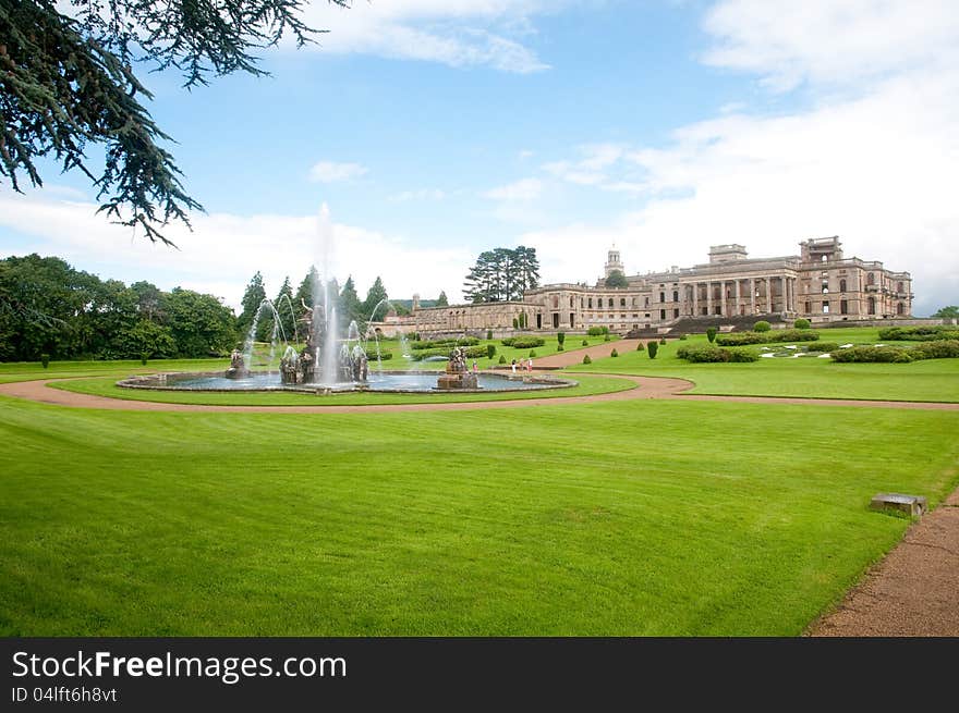 The estate of witley court in worcestershire in england. The estate of witley court in worcestershire in england