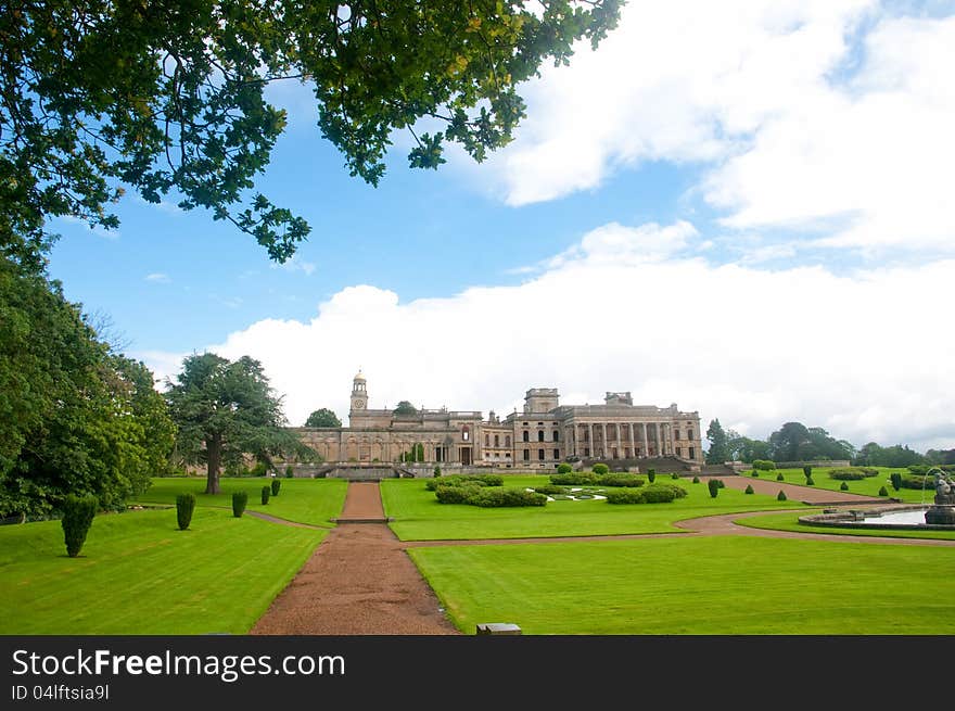 The estate of witley court in worcestershire in england. The estate of witley court in worcestershire in england