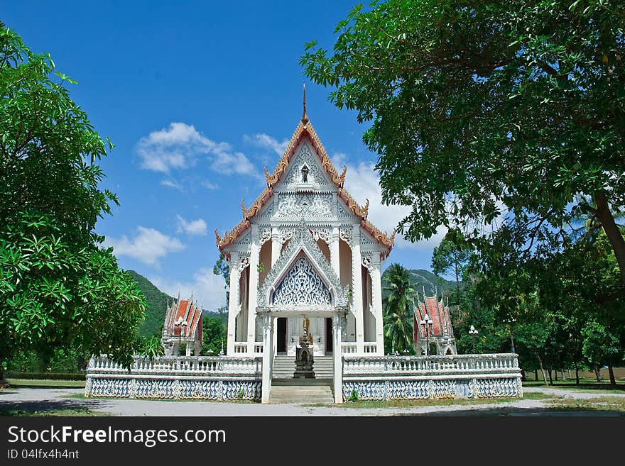 THE TEMPLE IN THE COUNTRYSIDE OF THAILAND. THE TEMPLE IN THE COUNTRYSIDE OF THAILAND