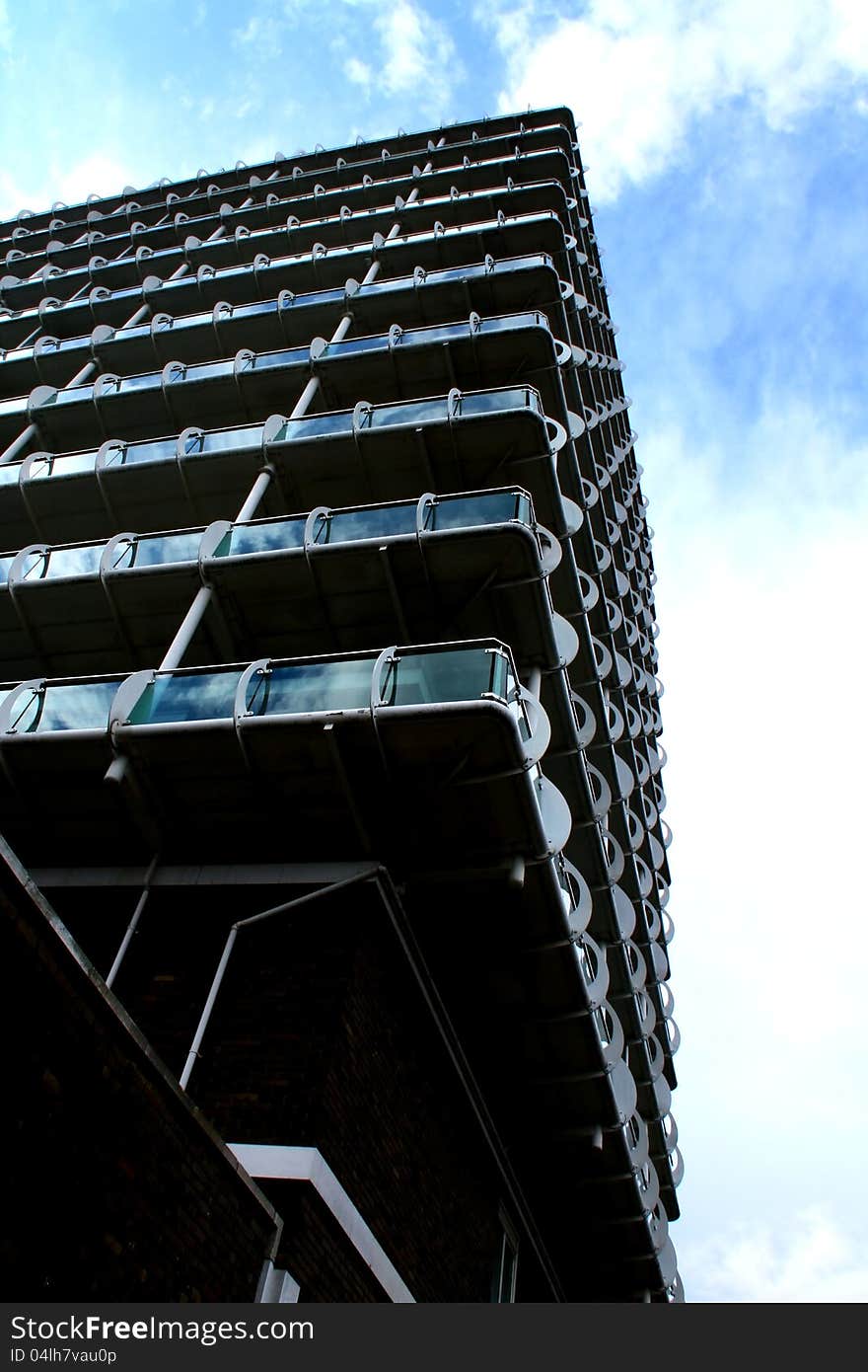 Glass building in london town