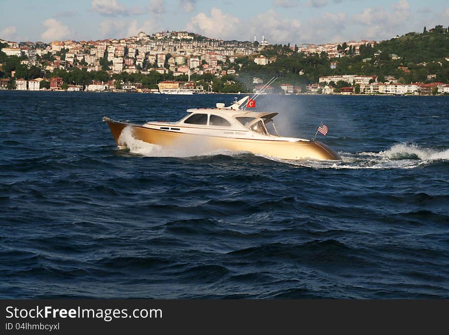 Yacht on Bosphorus, Istanbul