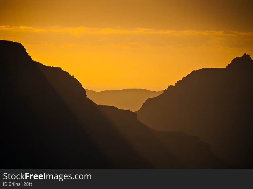 Sunrise At The Grand Canyon