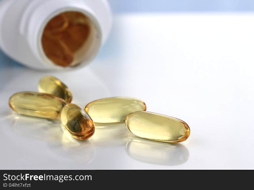 Image of medication on a table. Image of medication on a table