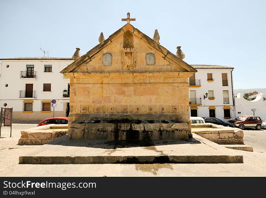 Ocho CaÃ±os Fountainin Ronda, Andalusia, Spain