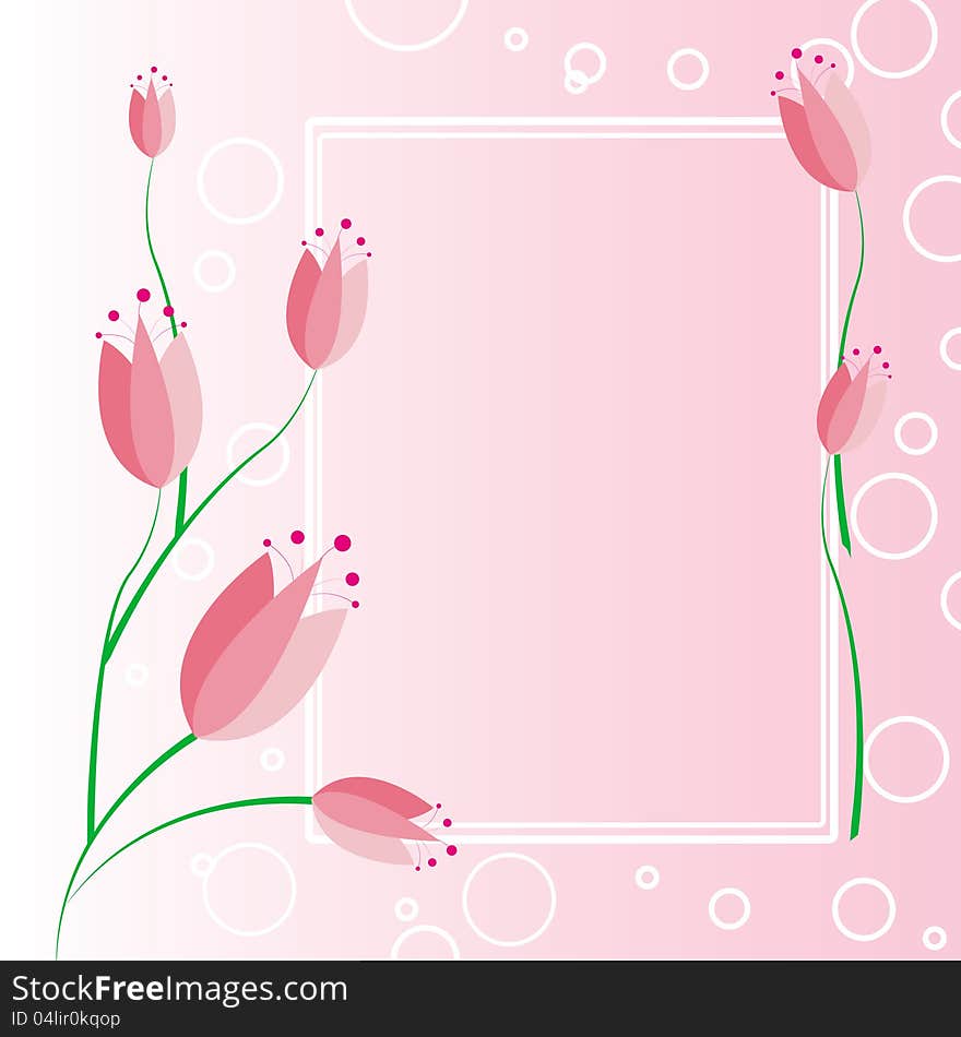 Tulip Frame Background