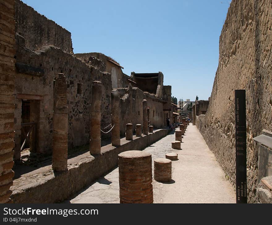 Ercolano buried town in Italy. Ercolano buried town in Italy