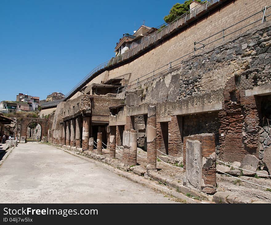 Ercolano buried town in Italy. Ercolano buried town in Italy