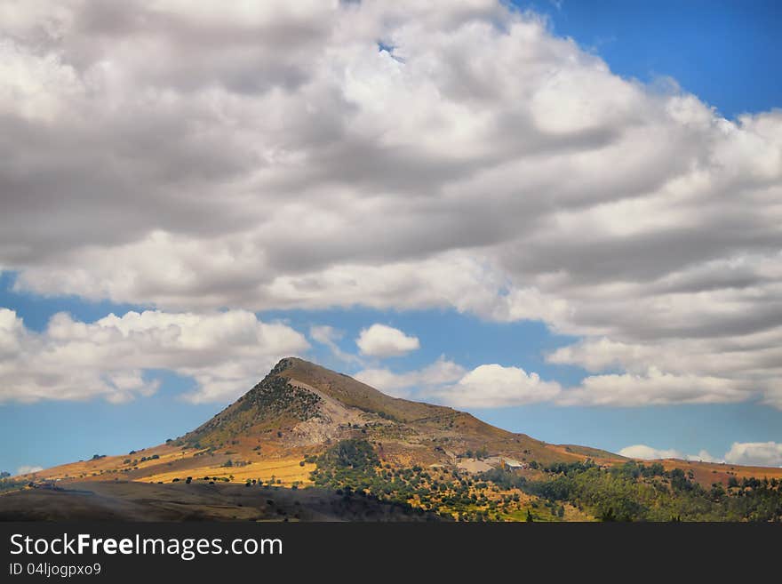 Photo of rural landscape in Sicily, Italy