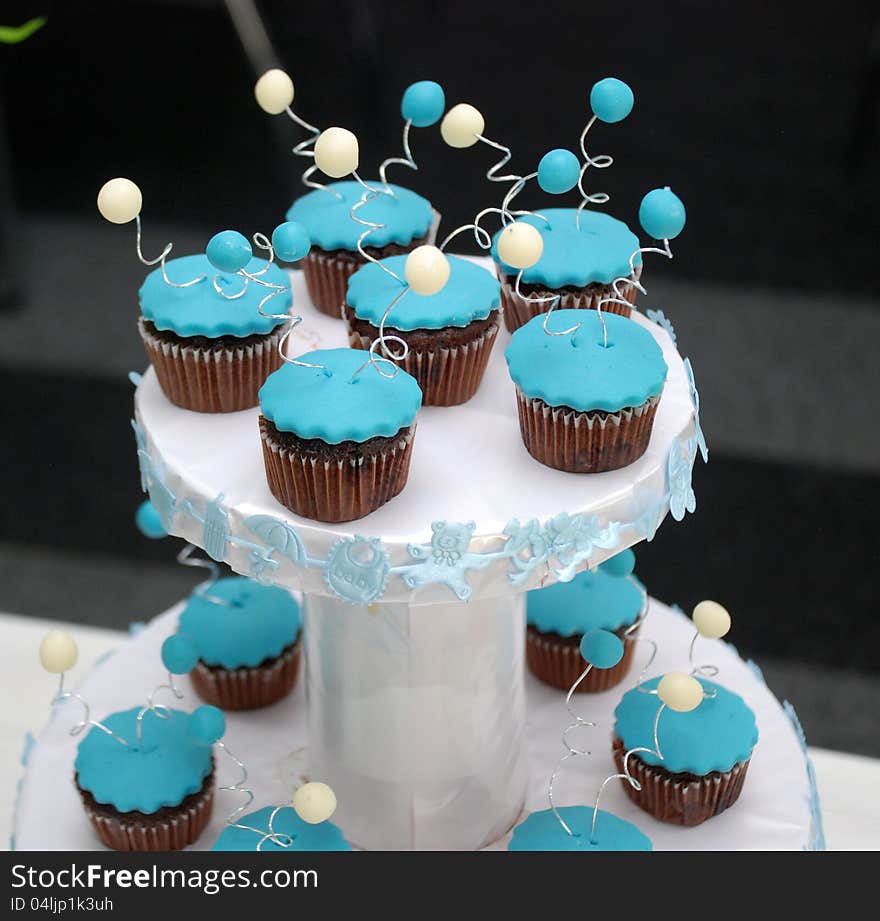 Blue cupcakes