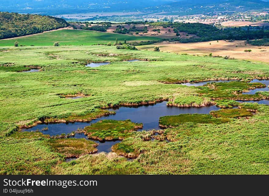 Landscape in Tihany at Lake Balaton,Hungary