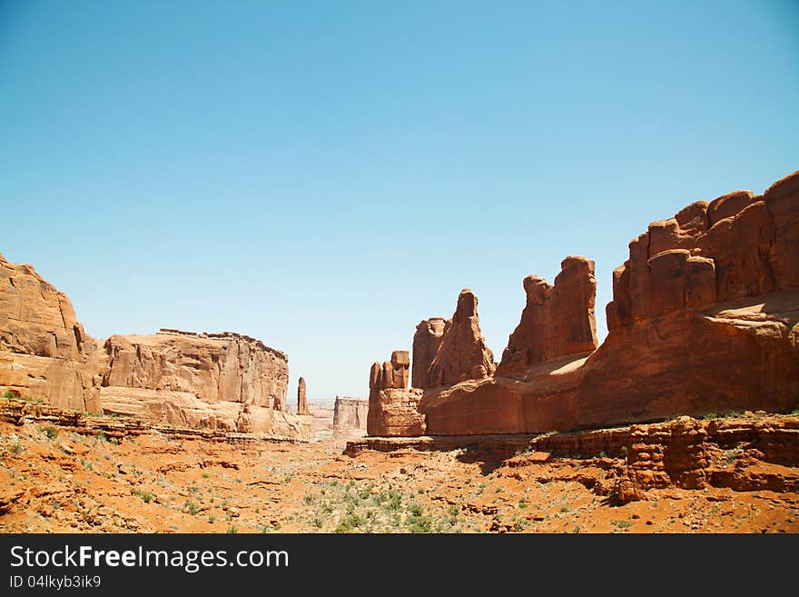 Scenic View At Arches National Park, Utah, USA