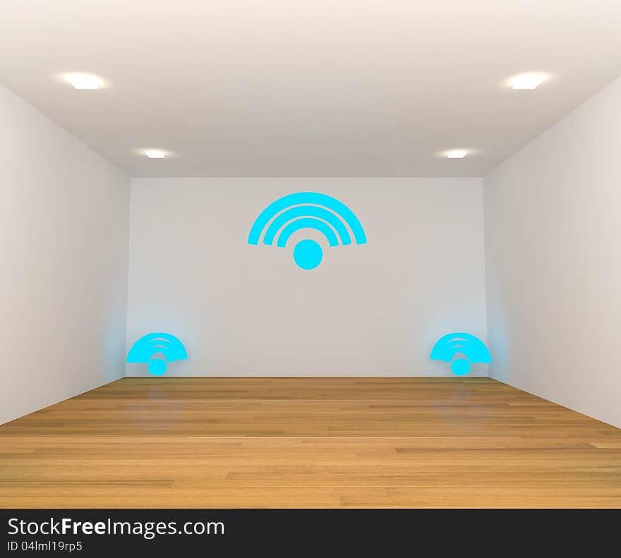 Empty room with Wifi