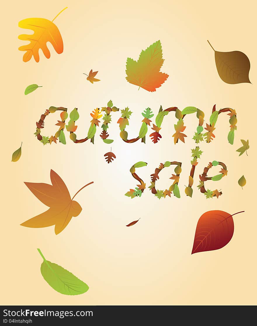 Autumnal Sale From Leaves.