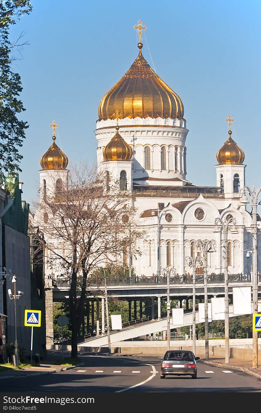 The view from the promenade at Sofia Cathedral of Christ the Savior. Moscow