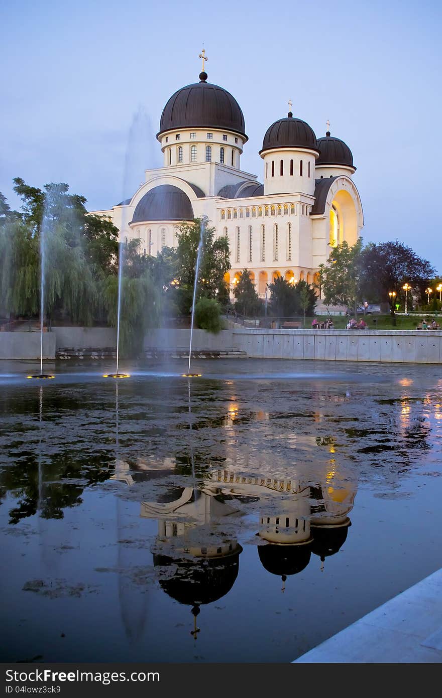 Church reflecsion in the lake