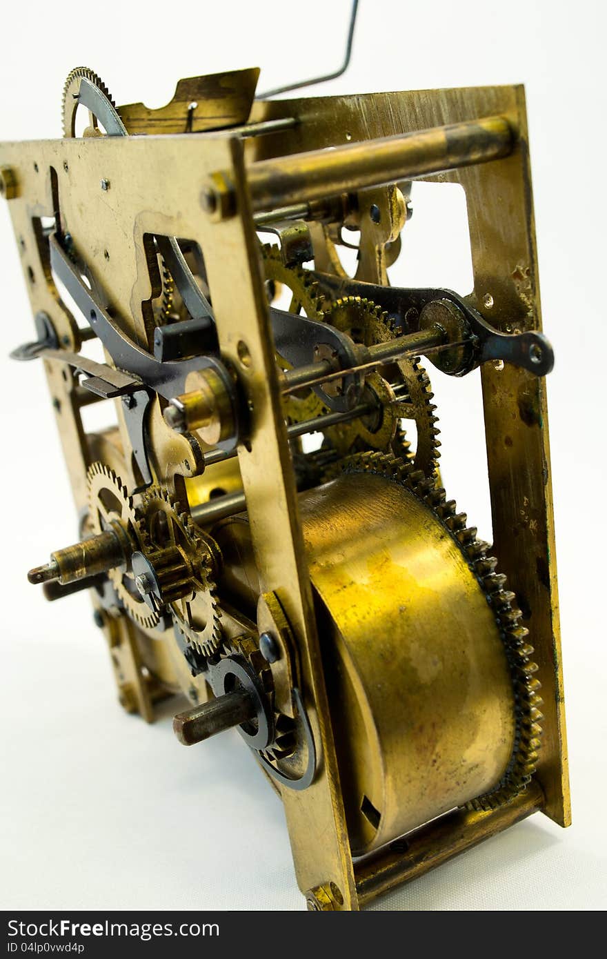 Inside of very old intact clockwork. Inside of very old intact clockwork