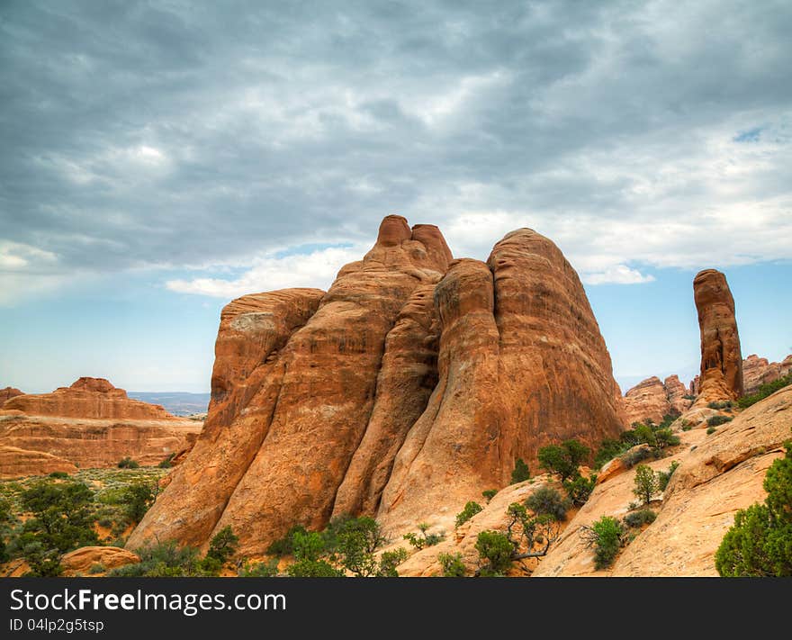 Scenic View At Arches National Park, Utah, USA