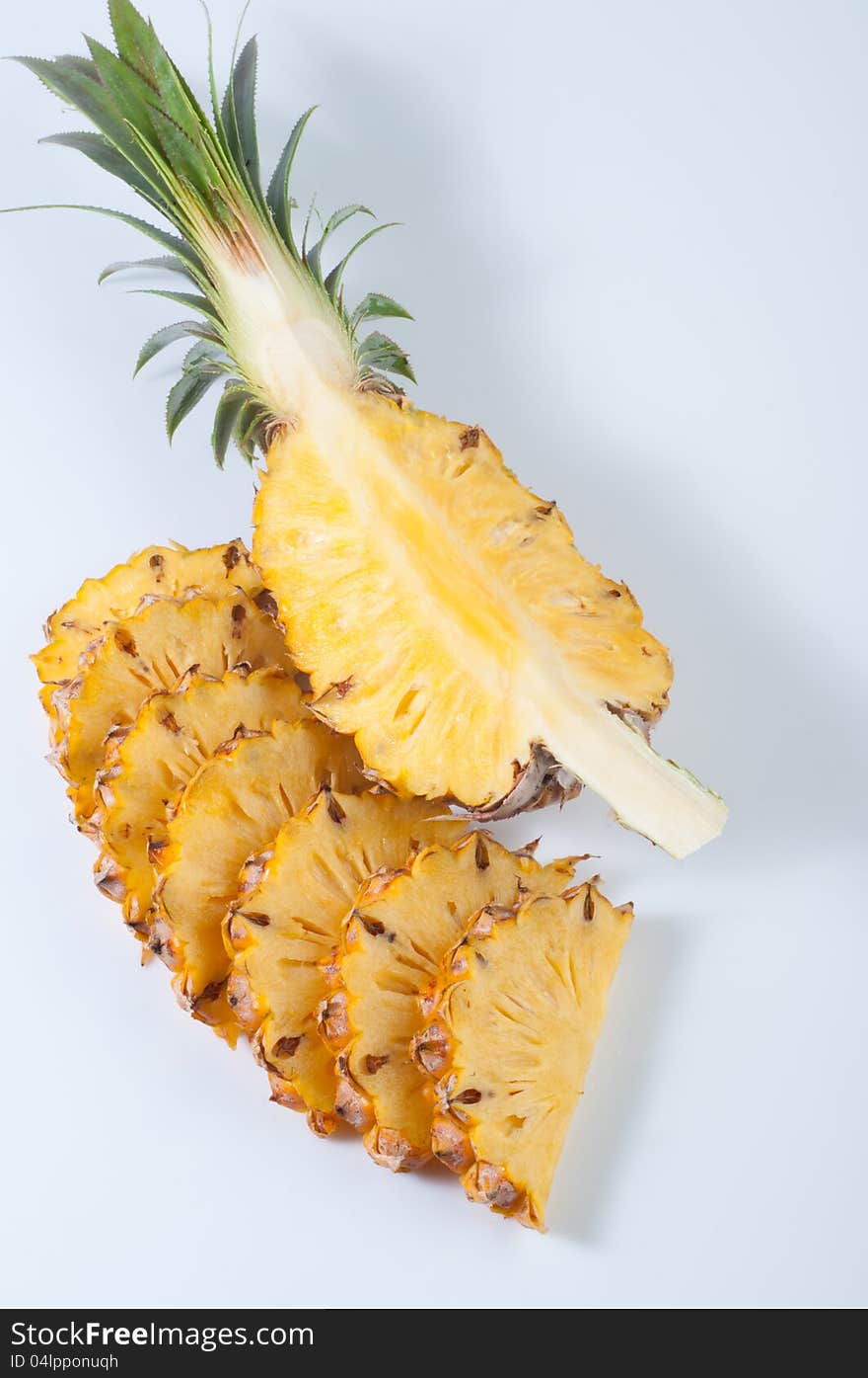 Pineapple Section And Slices