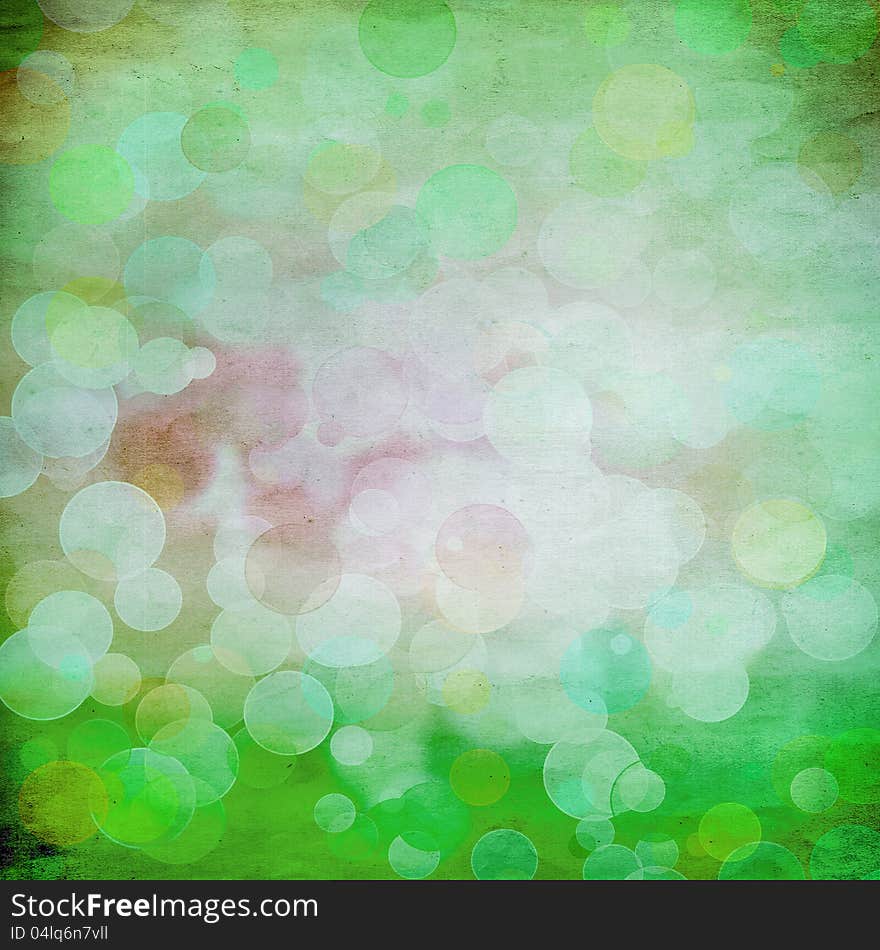 Abstract bokeh green grunge paper texture for background. Abstract bokeh green grunge paper texture for background