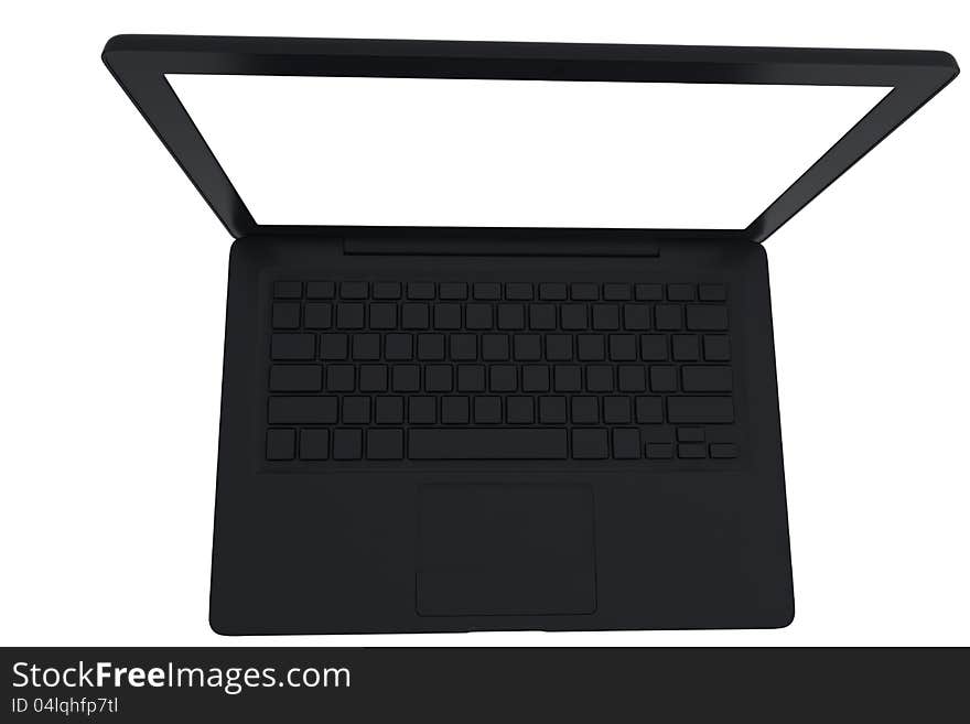 Laptop with white background new pose and perfect light