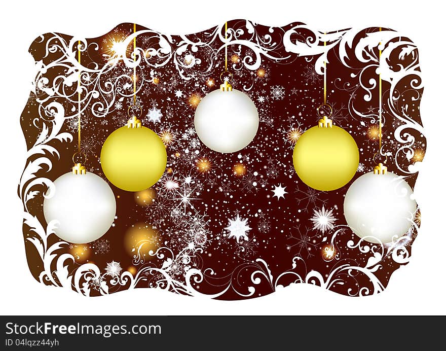 Christmas greeting card for your design. Christmas