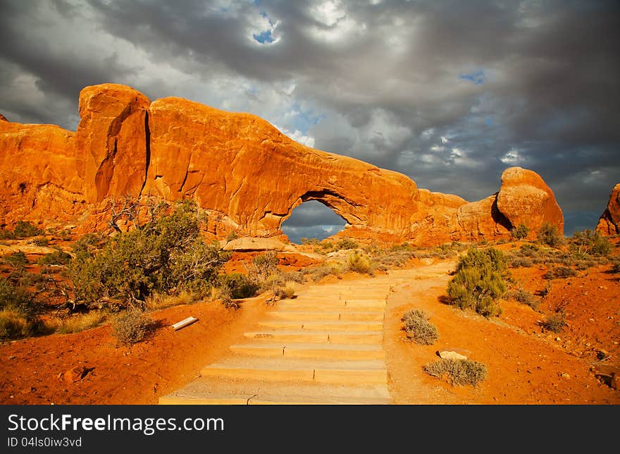 Door Arch in Arches National Park, Utah