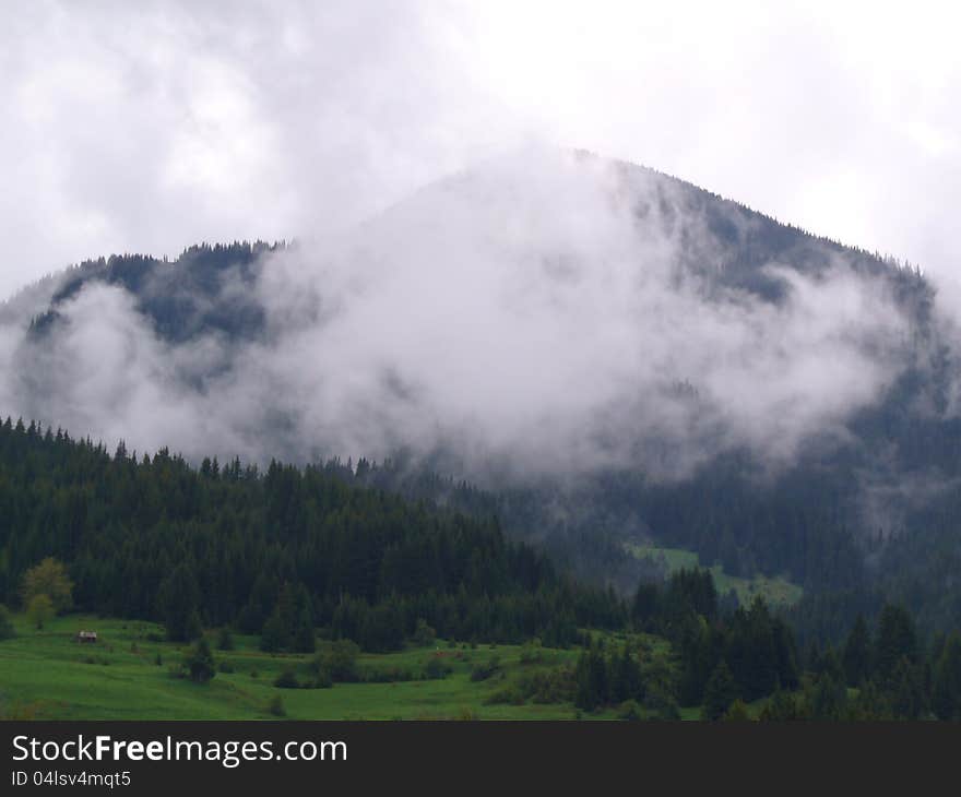 An early morning fog in the Rhodopes. An early morning fog in the Rhodopes.