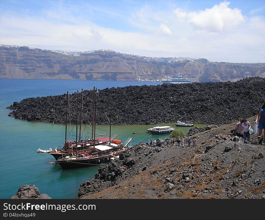 To the Volcano, Nea Kameni, Santorini