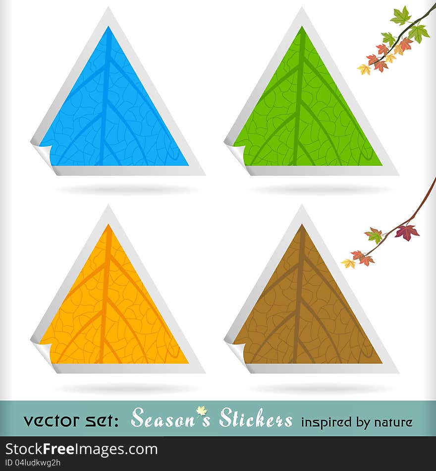 Premium Four Seasons Peeling Labels