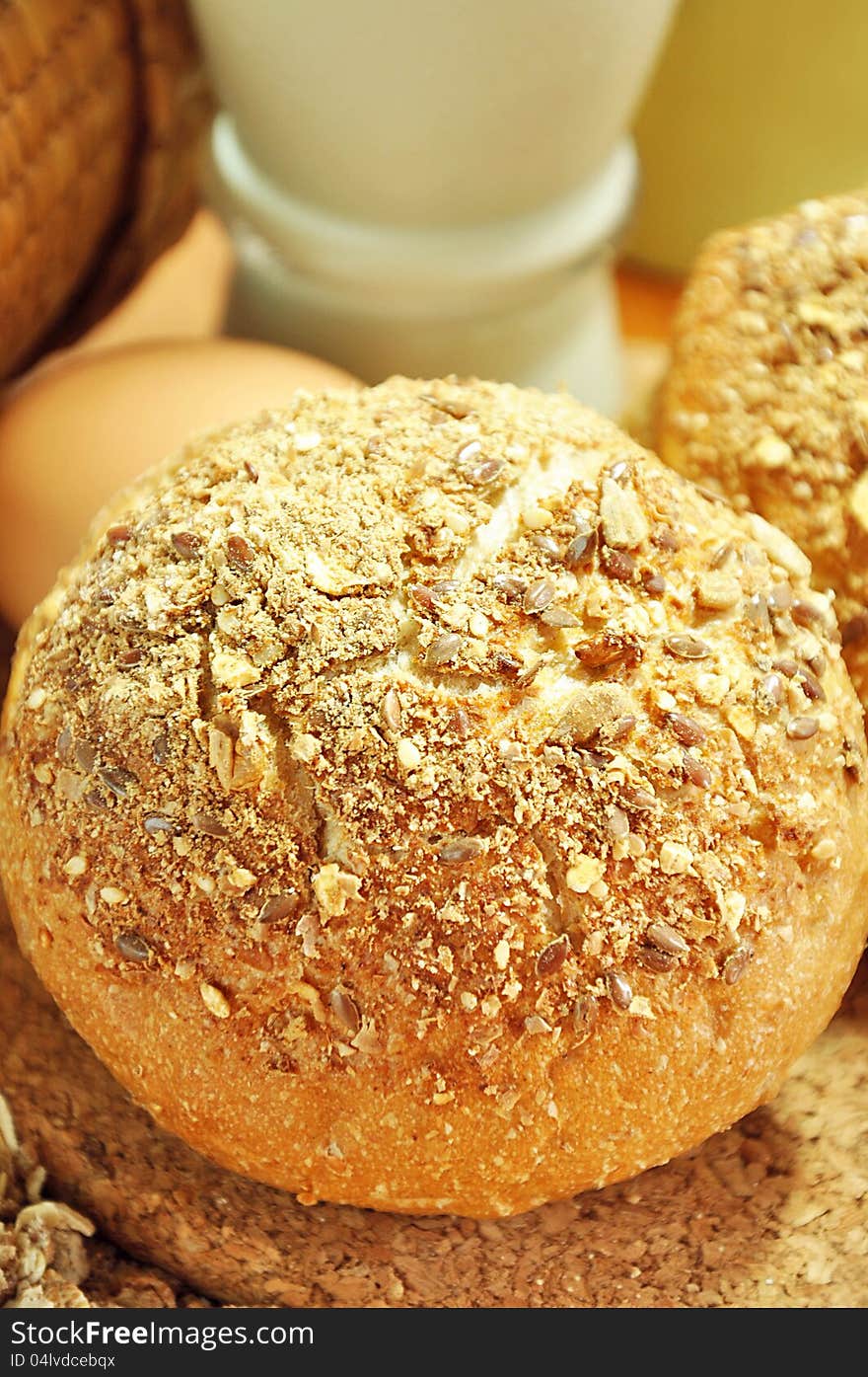 Rye multigrain breads for breakfast