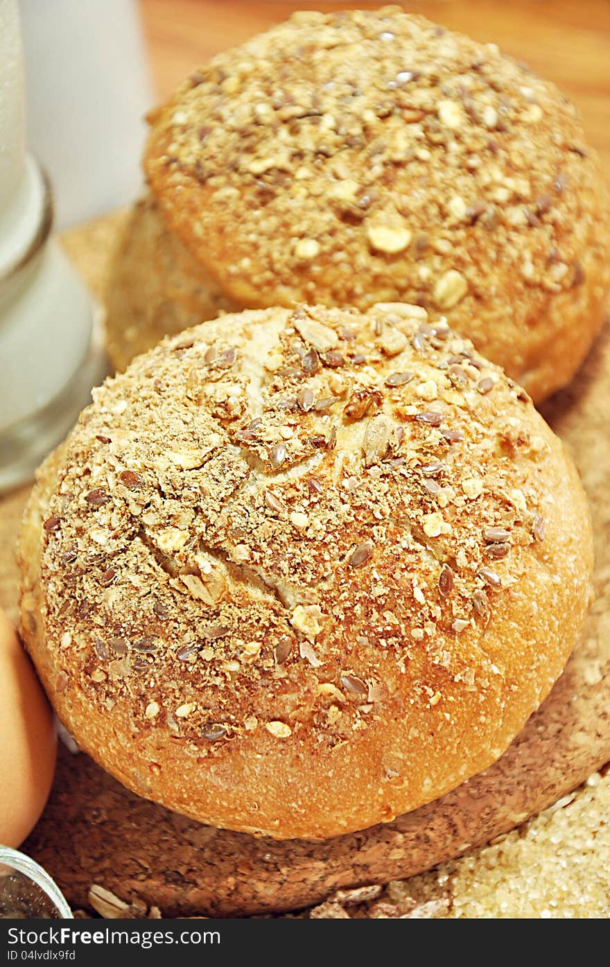 Rye multigrain breads for breakfast