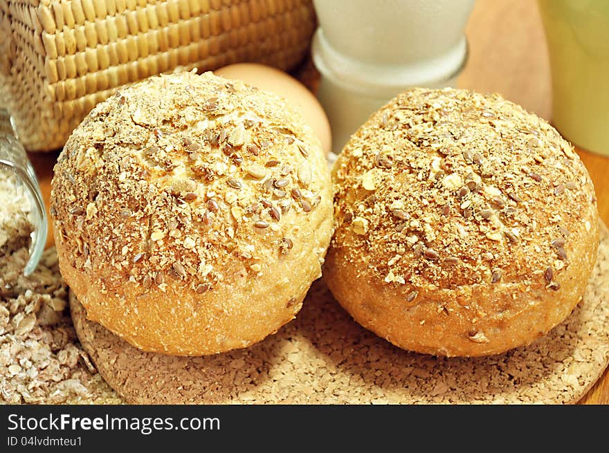 Rye multigrain breads for breakfast