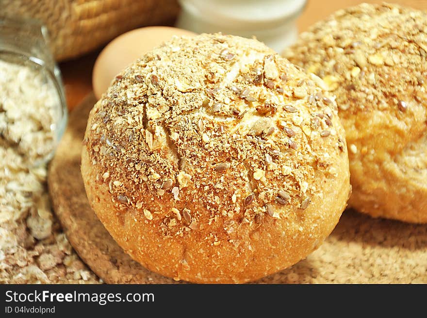 Rye multigrain breads for breakfast