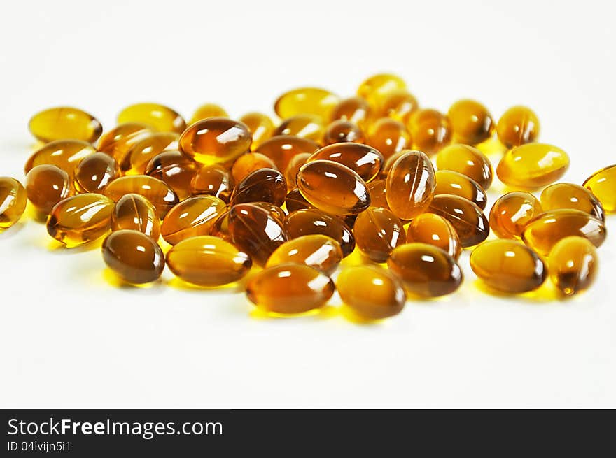 Rice bran and germ oil capsules - source of omega 3. Rice bran and germ oil capsules - source of omega 3