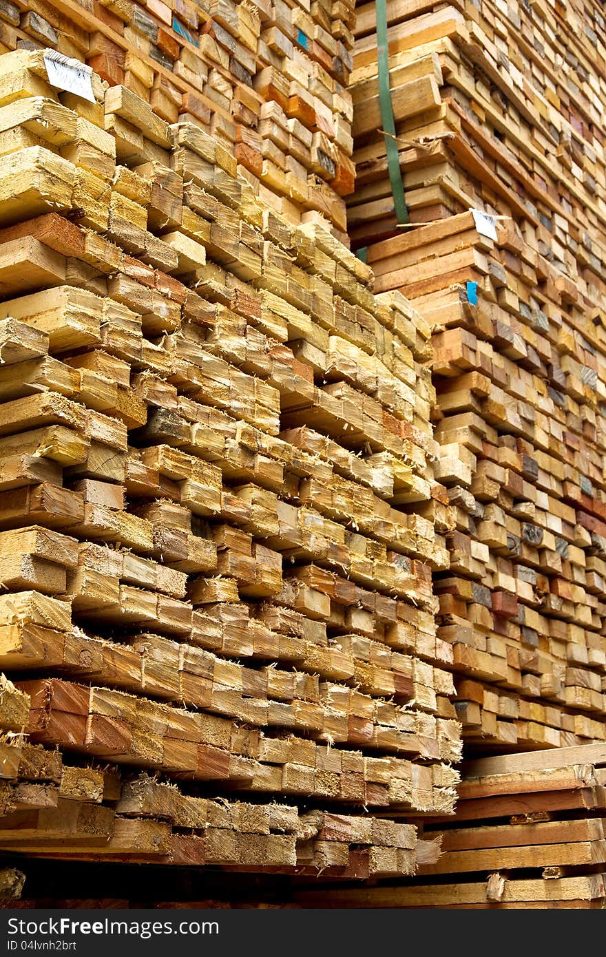 Stack Of Timber Wood