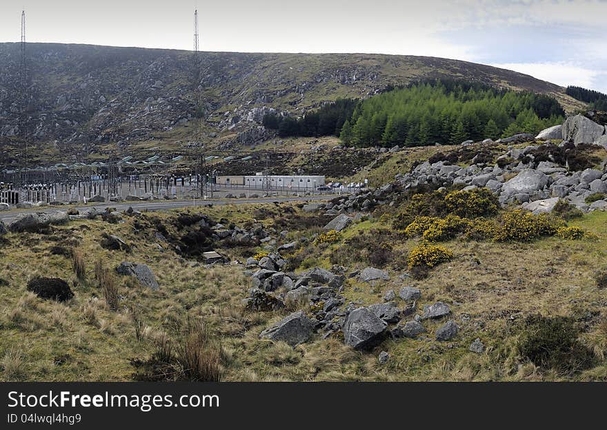 Turlough Hill Power Station. Electricity Supply Board station located in the remote countryside of County Wicklow