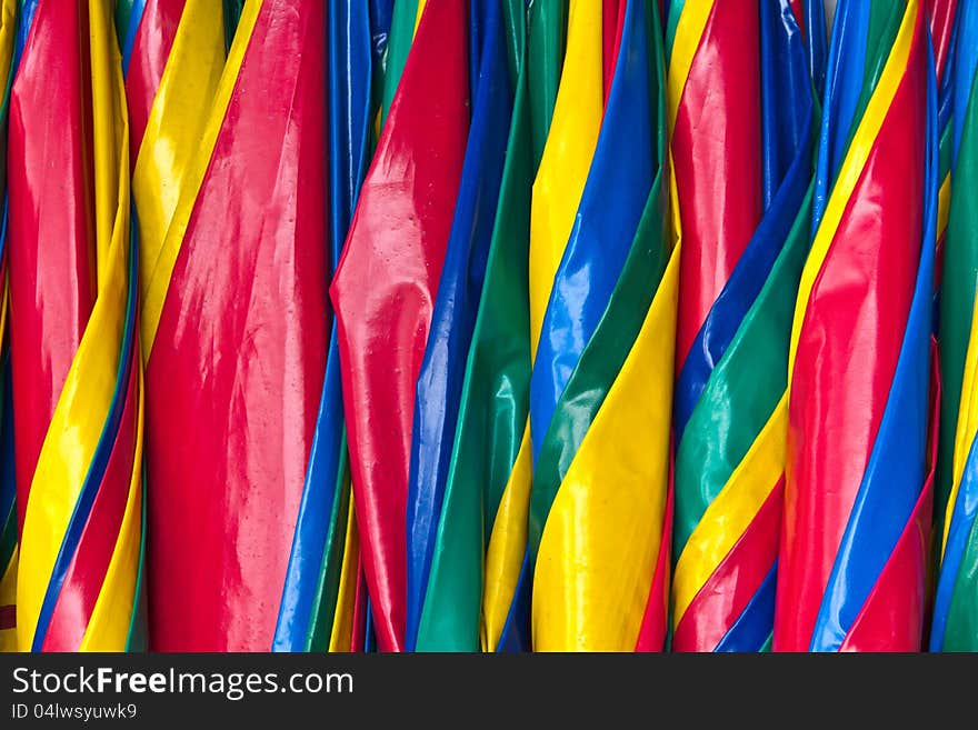 Colorful umbrellas.