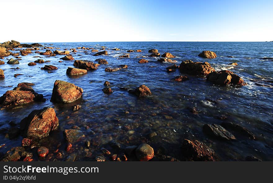 Rocks In The Clean Sea