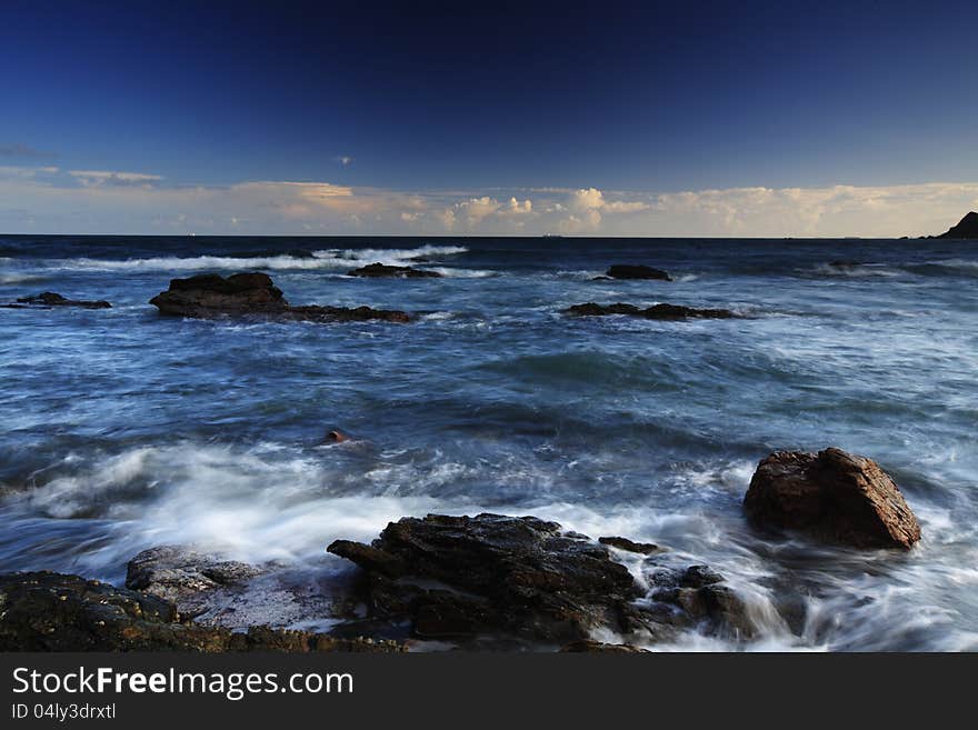 Cloudy Seaside View