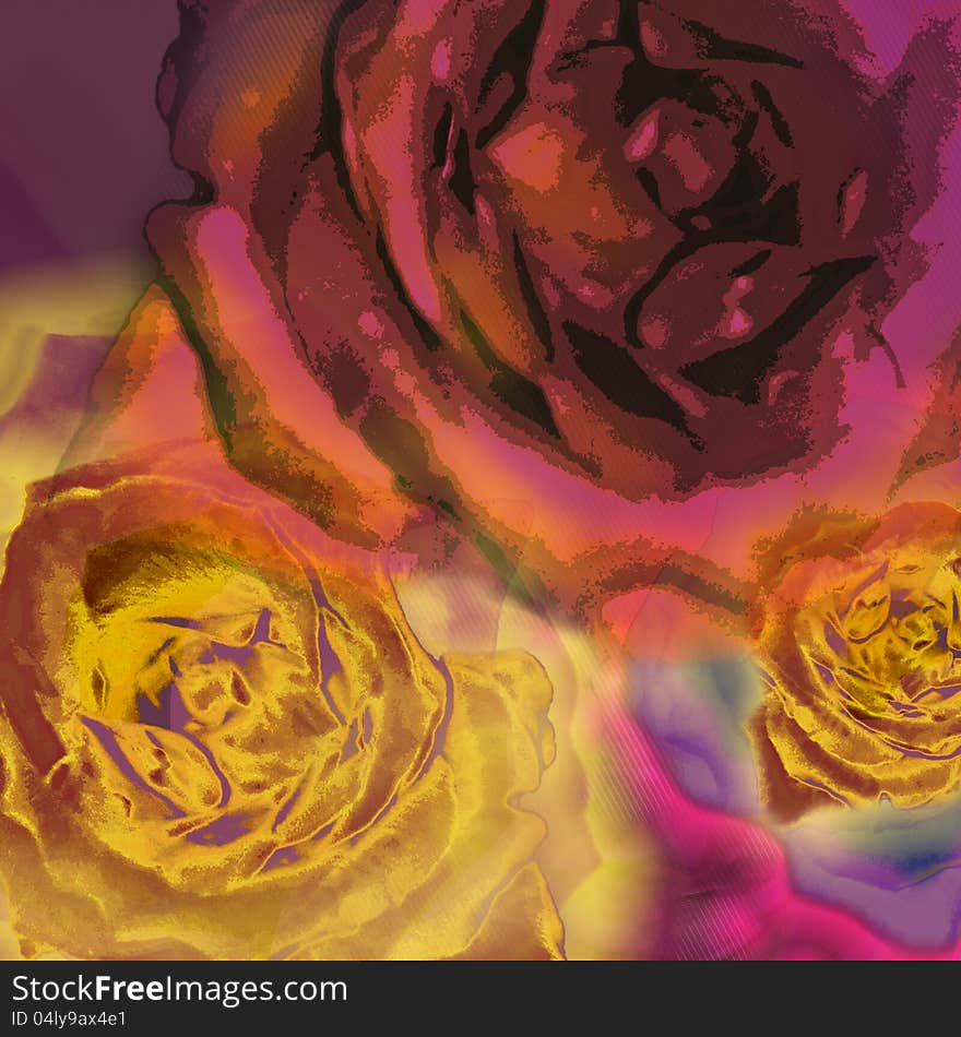 Background roses